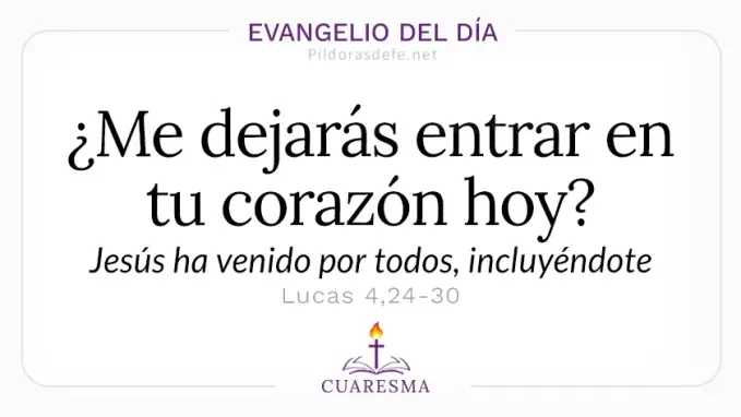 Evangelio del dia lunes Lucas    Jesus ha venido por todos incluyendote  Mar 